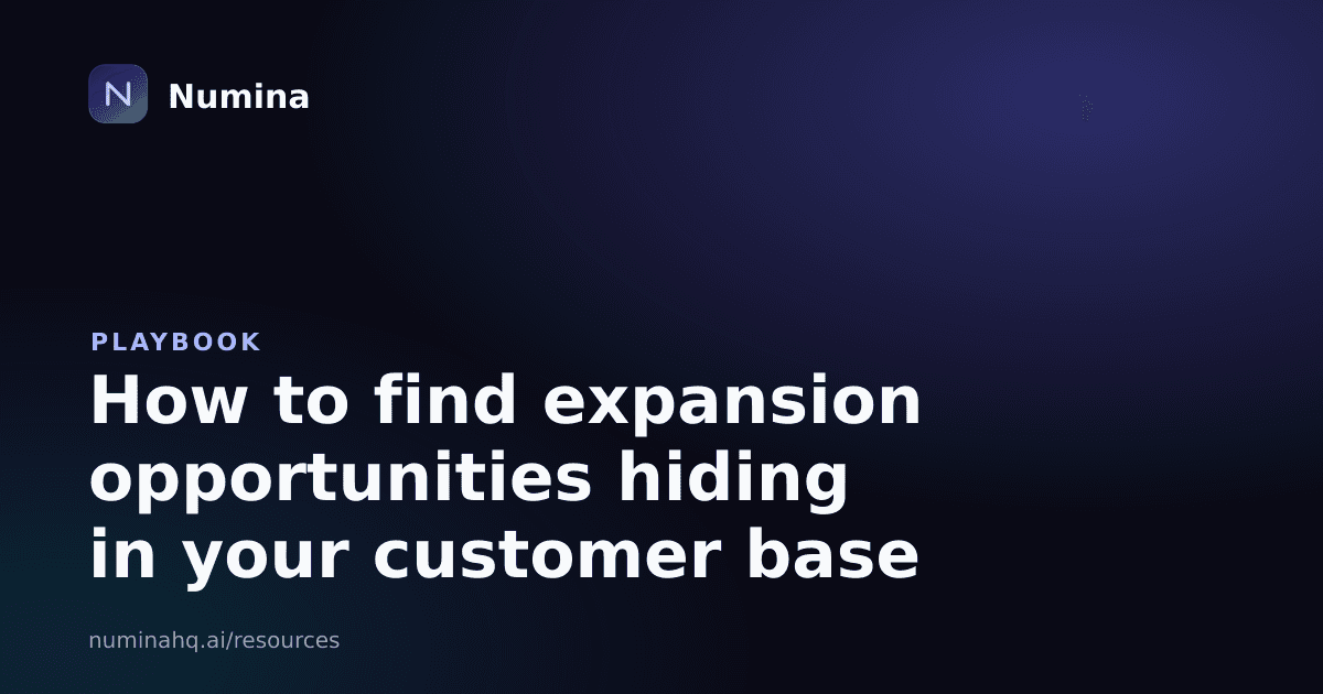 How to find expansion opportunities hiding in your customer base